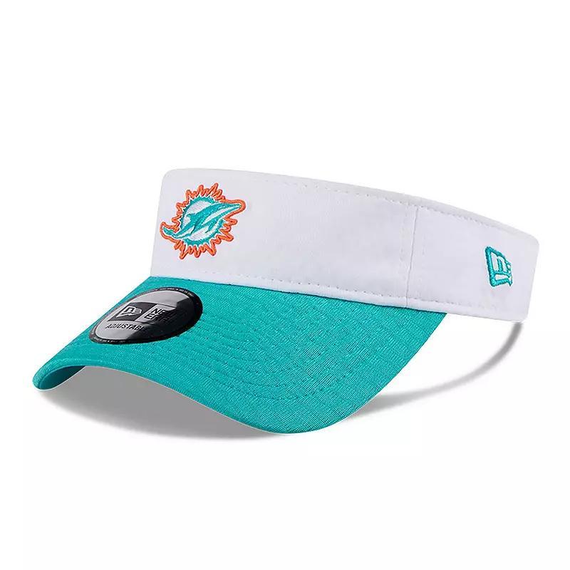 Mens New Era /Aqua Miami Dolphins 2024 NFL Training Camp Adjustable Visor Product Image