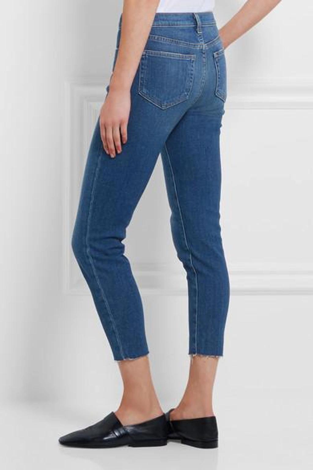 Marcelle Cropped Low-rise Skinny Jeans In Light Vintage Product Image