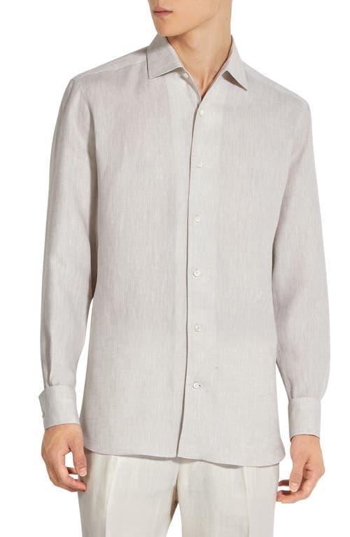 ZEGNA Oasi Linen Button-Up Shirt Product Image