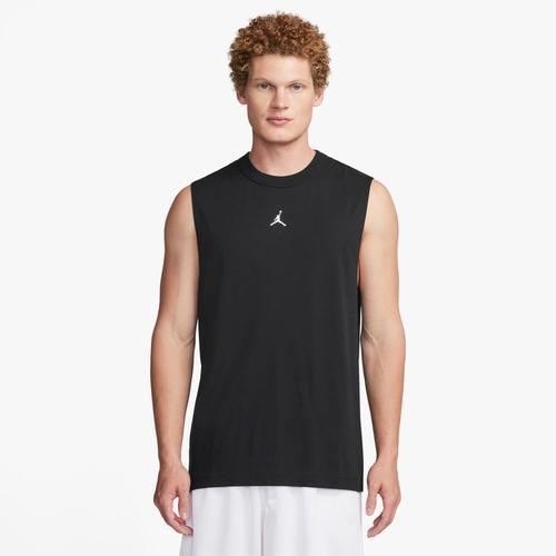 Jordan Mens Dri-FIT Sport Sleeveless T-Shirt - Black/White Product Image