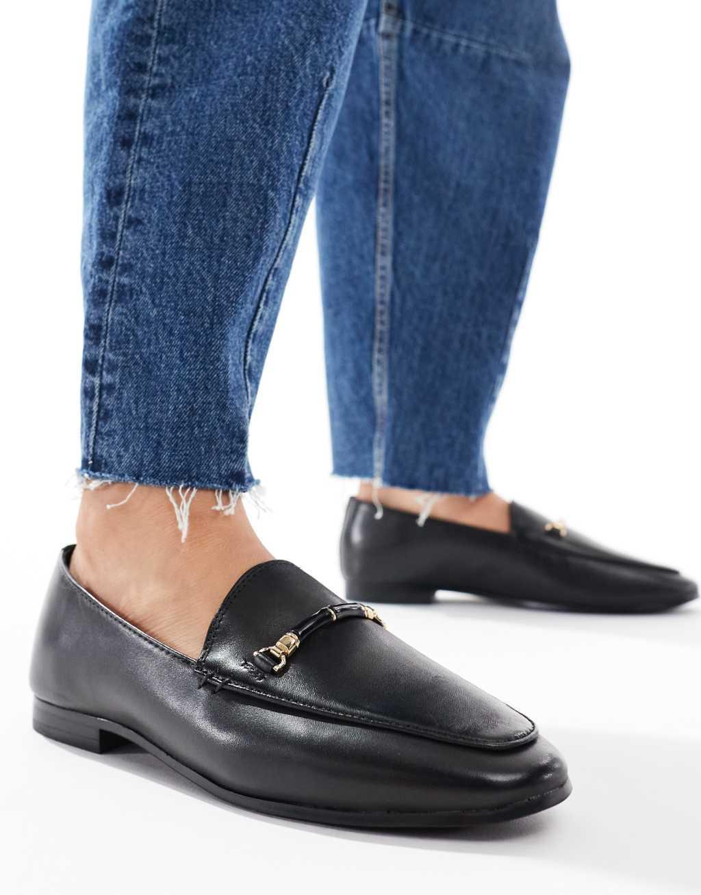 ALDO Francine loafers in black leather Product Image