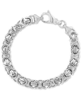 Effy Mens Etrusca Link Chain Bracelet Sterling Silver Product Image