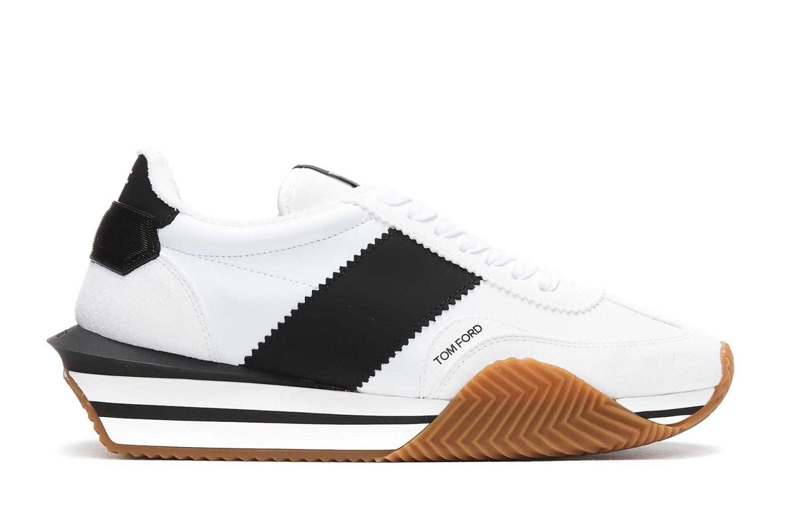 James Sneaker. In White Black Product Image