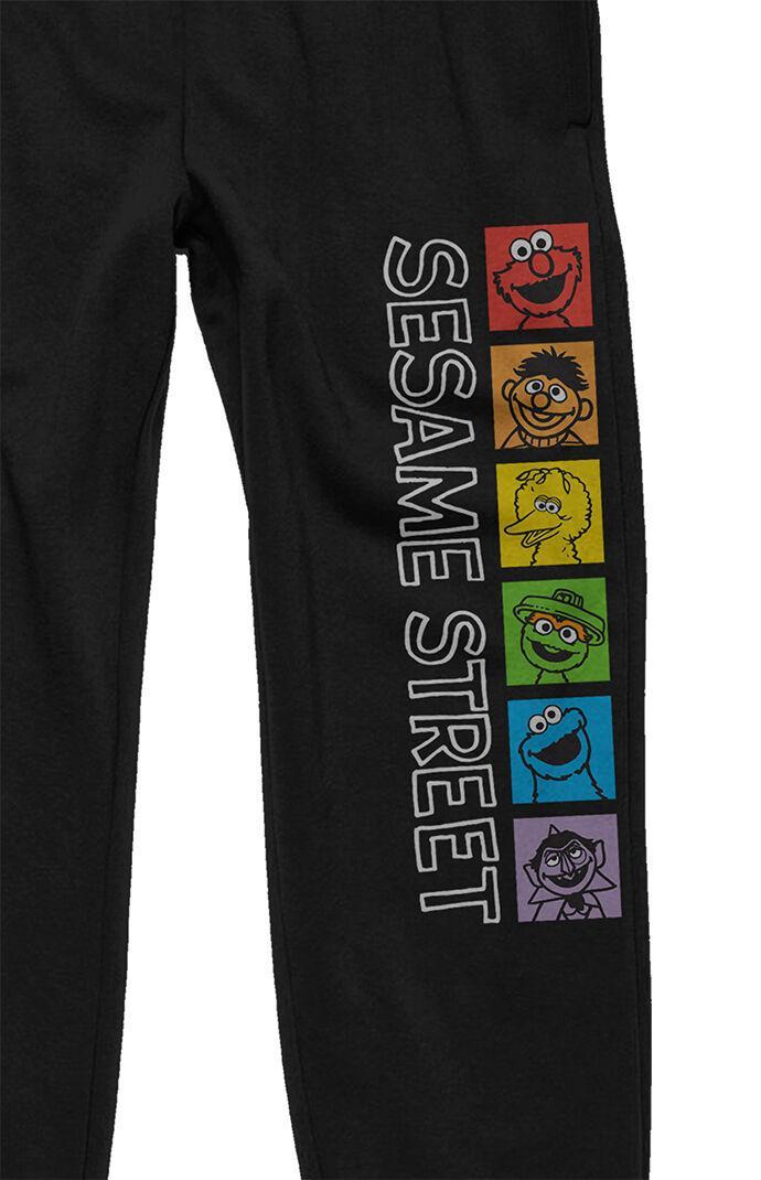 Men's Sesame Street Rainbow Character Sweatpants Product Image