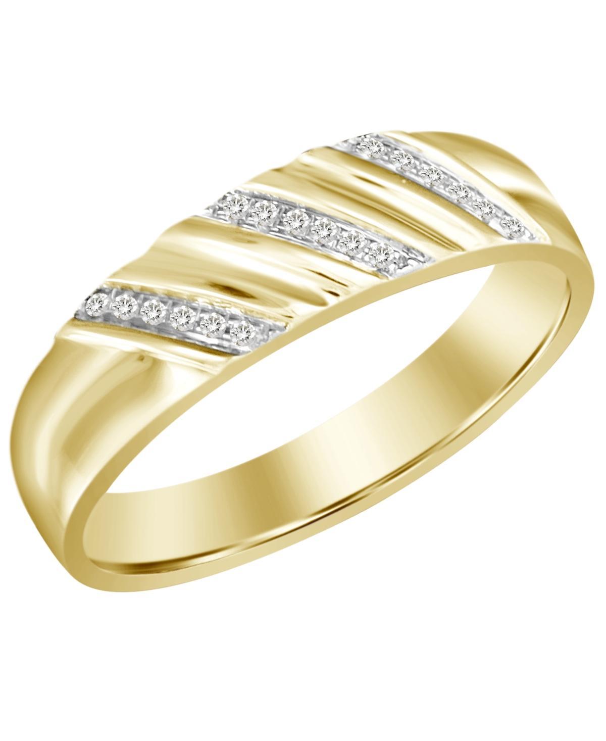 Mens Diamond Accent Band in 10K Yellow Gold Product Image