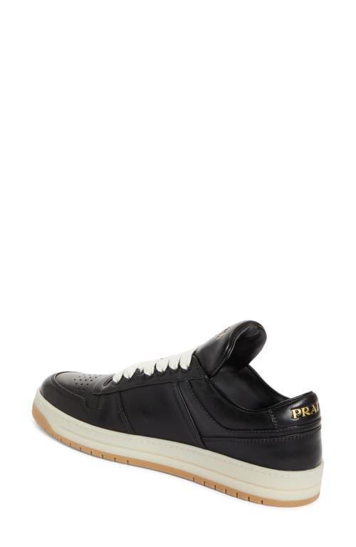 Leather Low-top Sneakers In Black Product Image