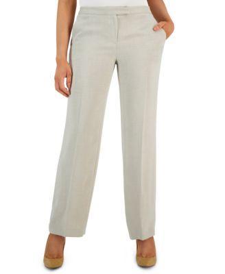 Women's Mid-Rise Extended-Tab Straight-Leg Trousers Product Image