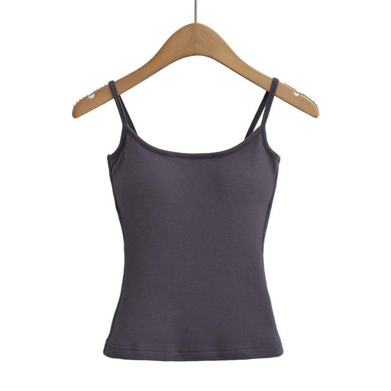 Plain Padded Slim-Fit Cami Top Product Image