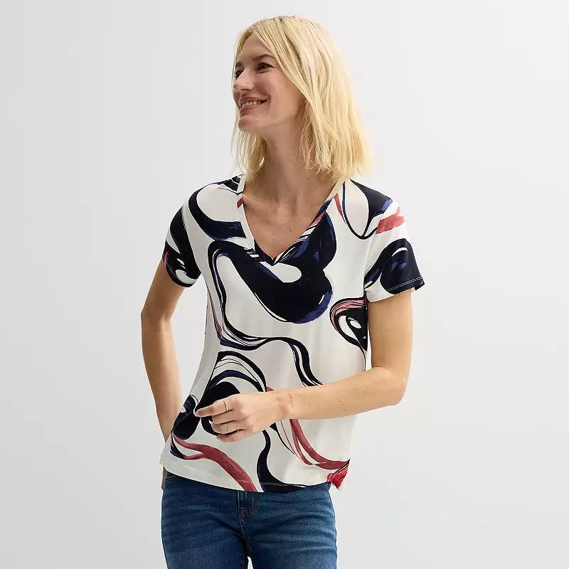 Womens Nine West Essential V-Neck Tee Product Image