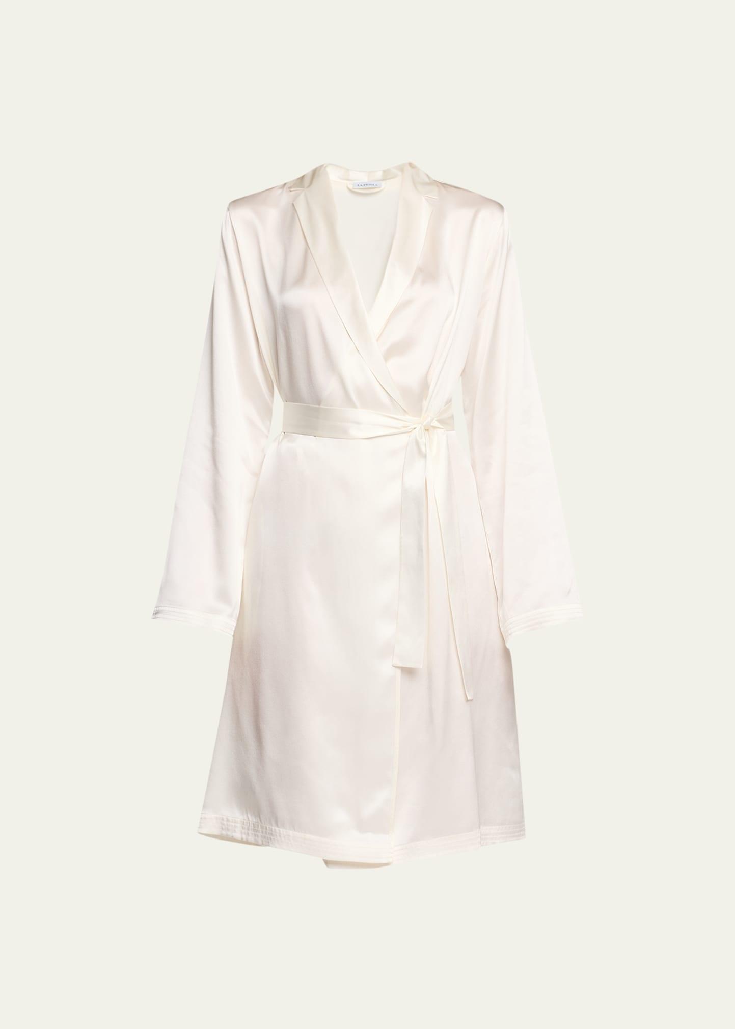 Womens Silk Short Robe Product Image