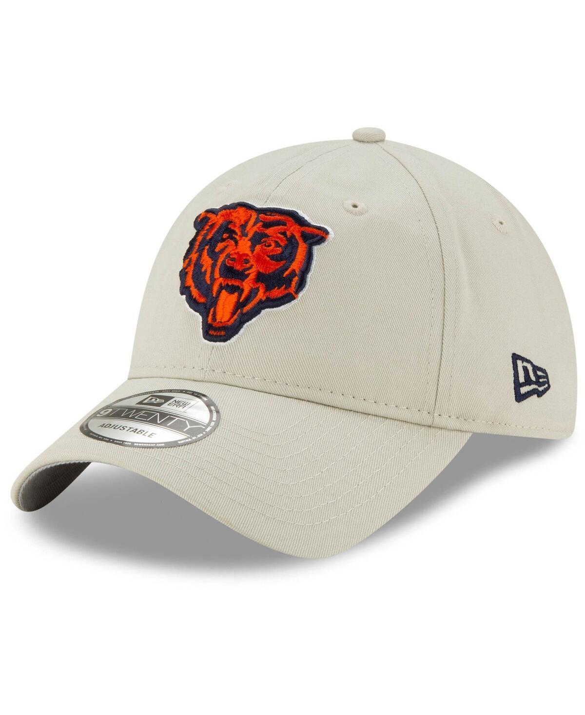 Mens New Era Khaki Chicago Bears Head Playmaker 9TWENTY Adjustable Hat Product Image