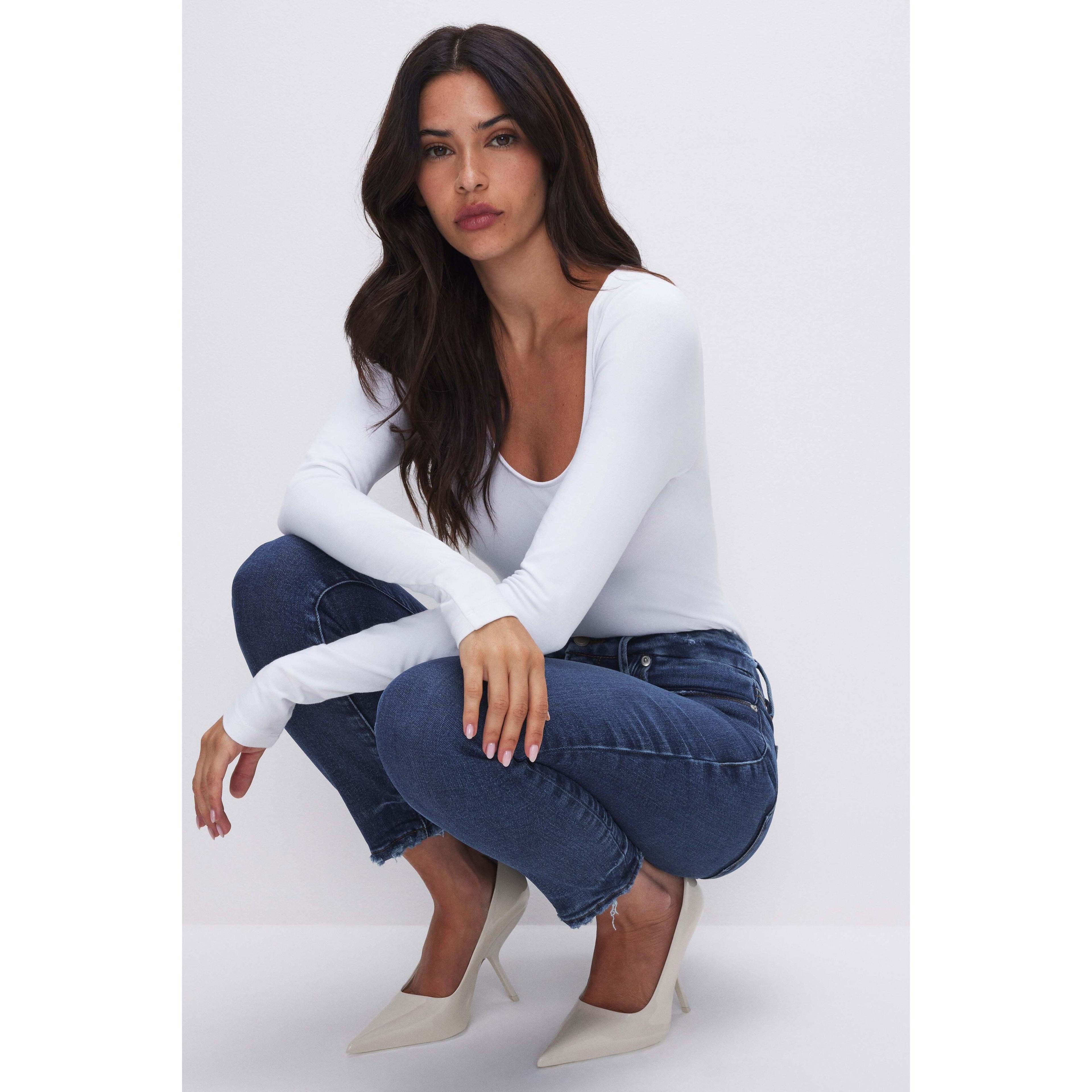 Good American Good Legs Crop Skinny Jeans Product Image