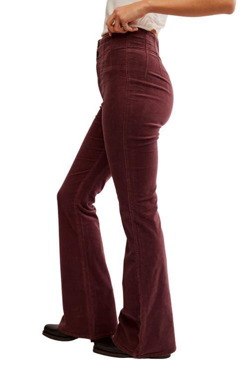 Free People Jayde Cord Super High Rise Flared Jeans Product Image