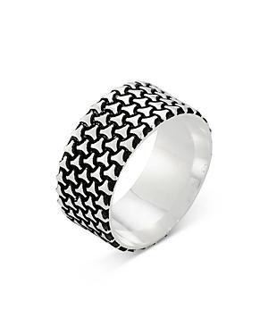 Milanesi And Co Sterling Silver Oxidized Patterned Band Ring Product Image