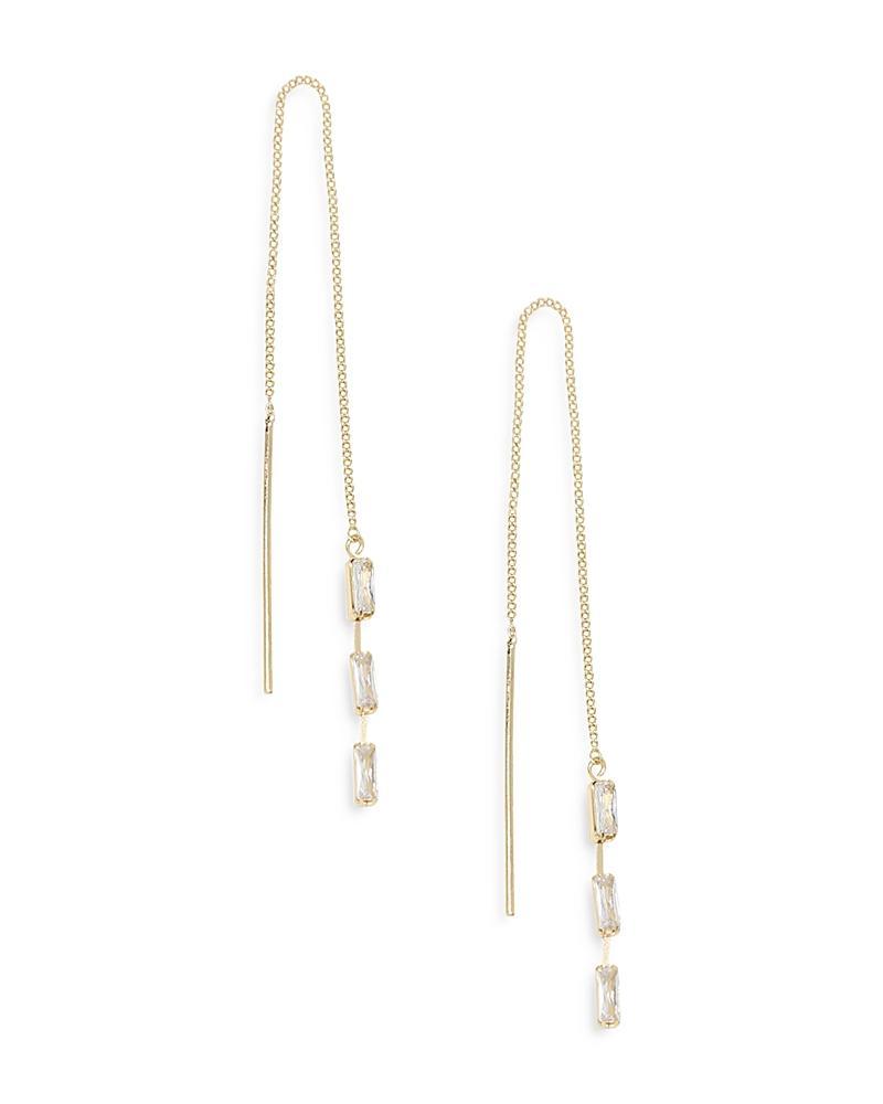 Ettika Crystal Chain Threader Earrings Product Image