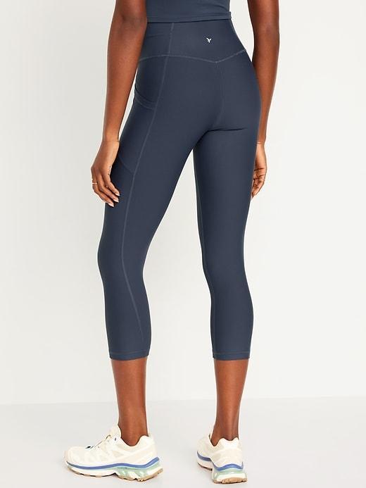 High-Waisted PowerSoft Crop Leggings Product Image