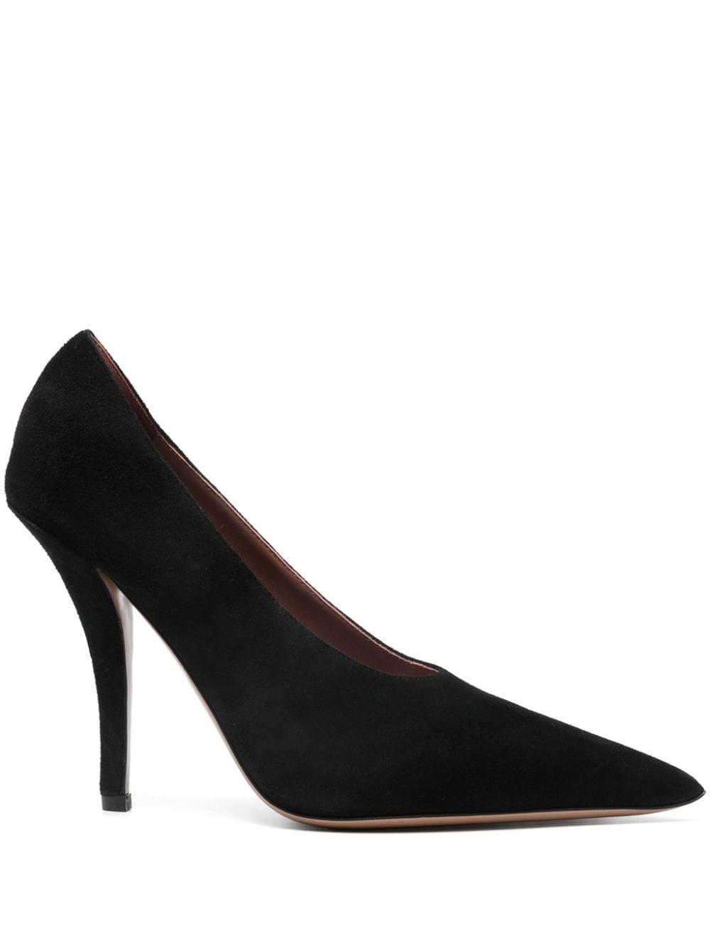 110mm Suede Pumps In Black Product Image