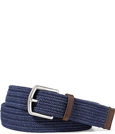 Polo Ralph Lauren 34mm Braided Fabric Stretch Belt Men's Belts Product Image