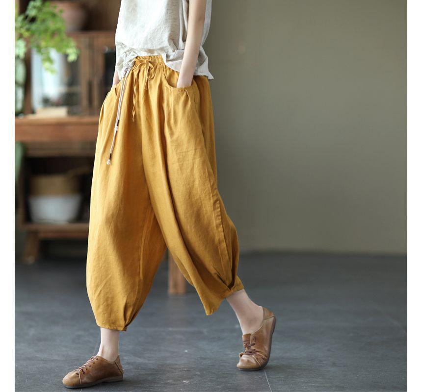 Cropped Harem Pants Product Image