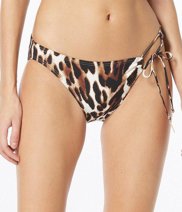 Vince Camuto Leopard Mirage Side Cut-Out Tie Bikini Swim Bottom Product Image