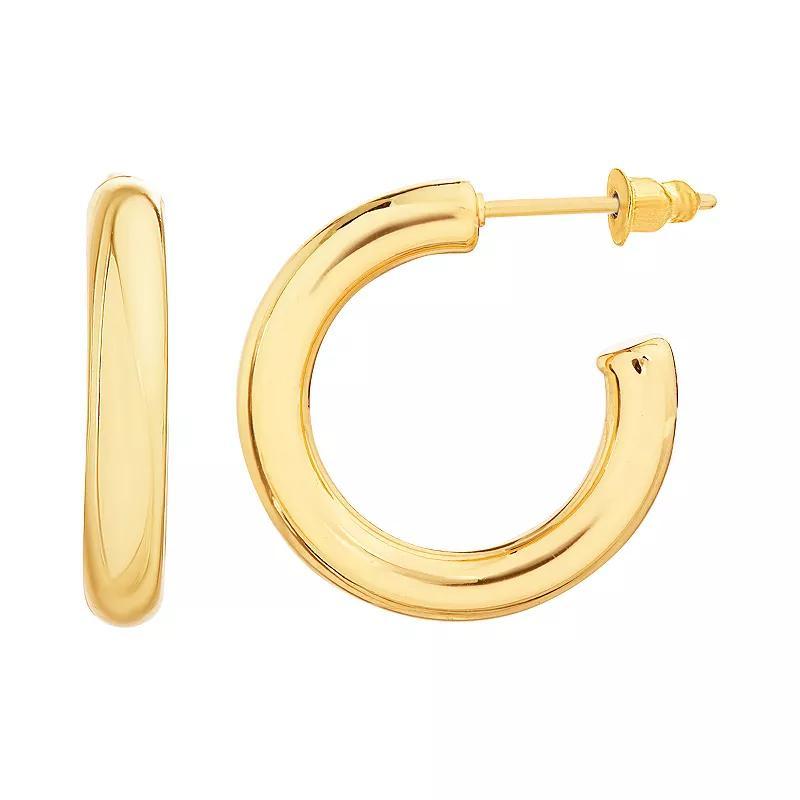 Paige Harper 17.8 mm 14k Gold Over Recycled Brass Hoop Earrings, Womens, Gold Tone Product Image