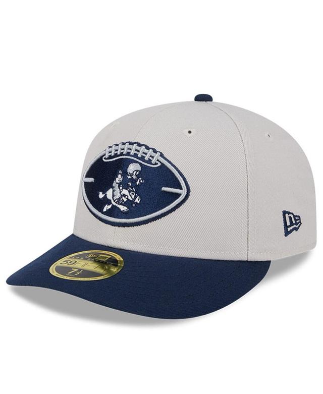 New Era Mens Stone Dallas Cowboys 2024 Sideline Historic Low Profile 59FIFTY Fitted Hat - Stone, Navy Product Image