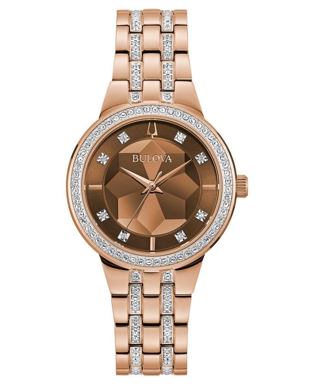 Bulova Womens Phantom Two-Tone Stainless Steel & Crystal Bracelet Watch 32.5mm Product Image