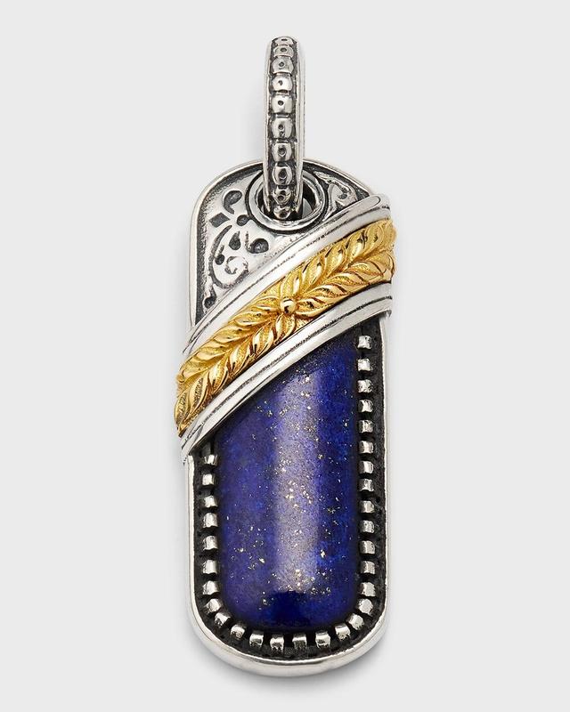 Womens Laconia Sterling Silver, 18K Yellow Gold & Lapis Lazuli Pendant Product Image