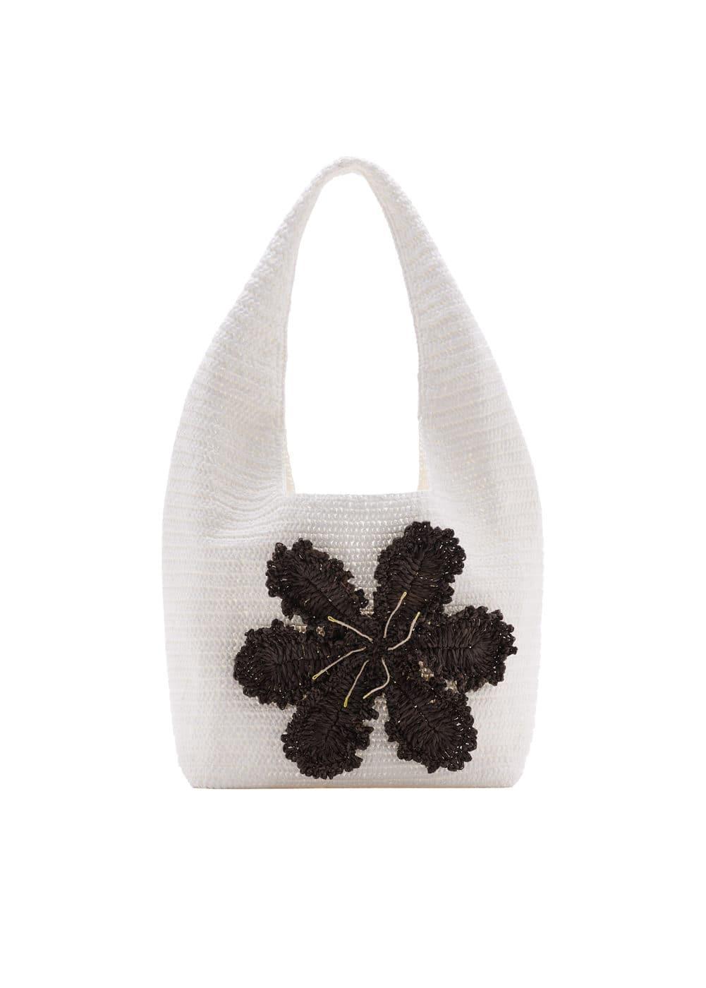 MANGO - Natural fiber shopper bag - One size - Women Product Image