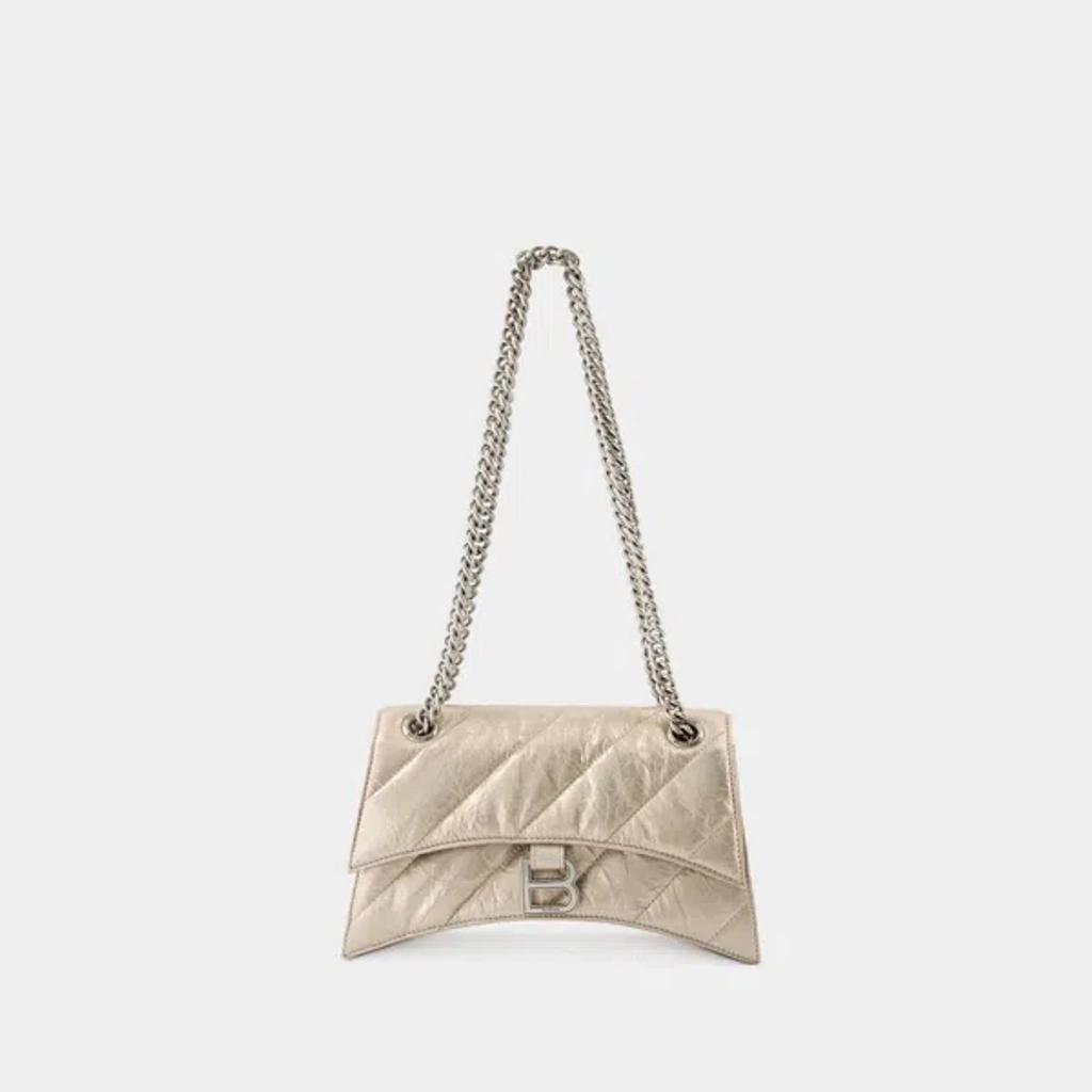 Crush Chain S Crossbody -  - Leather - Beige In Neutrals Product Image