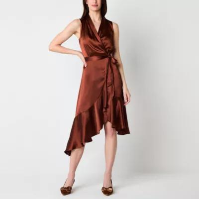 Melonie T Womens High-Low Fit + Flare Dress Product Image