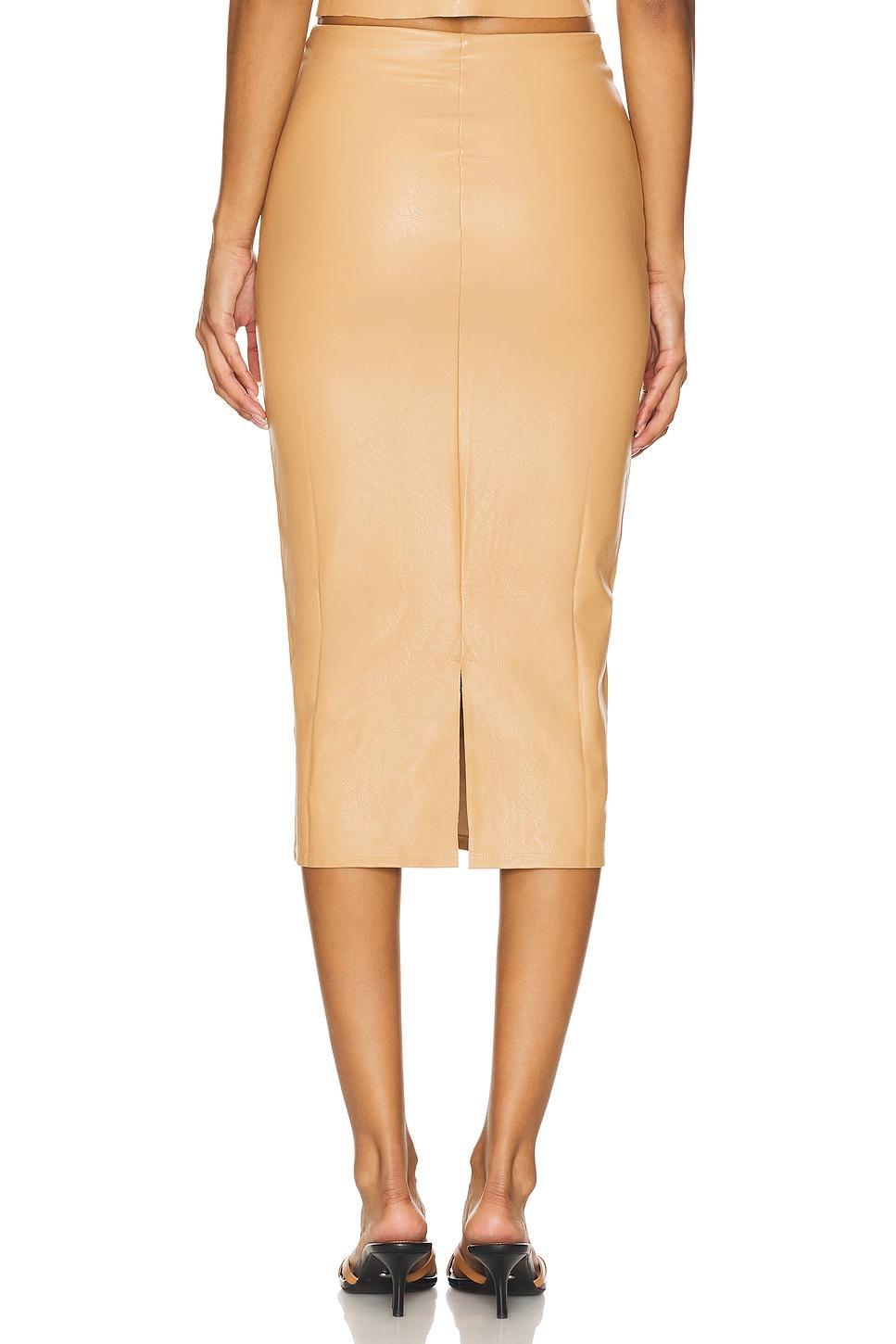 Faux Leather Midi Skirt Commando Product Image