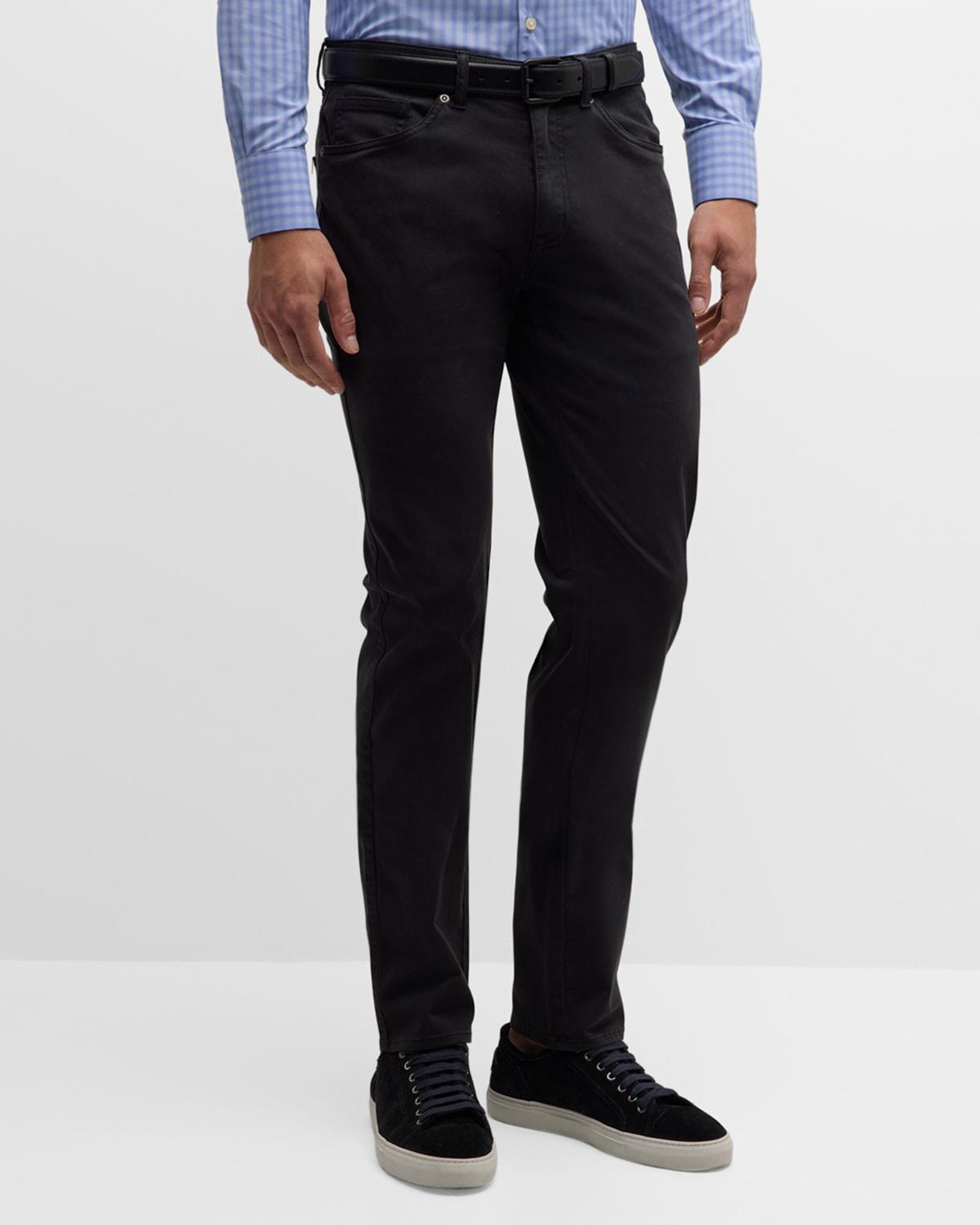 Mens Signature Sateen 5-Pocket Pants Product Image