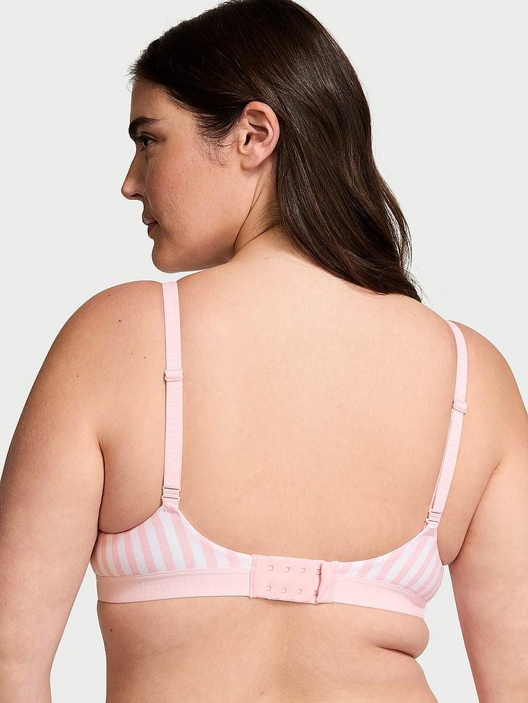 Lightly Lined Full-Coverage Cotton Bra Product Image