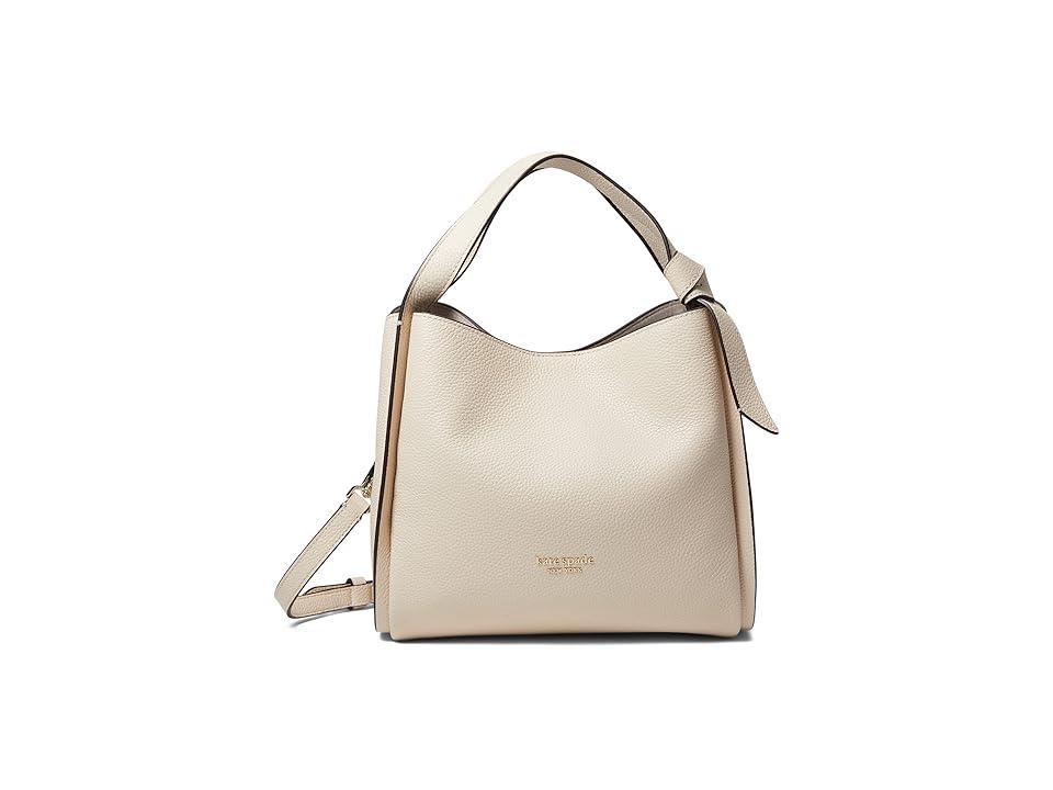 kate spade new york Knott Pebbled Leather Medium Crossbody Hobo Bag Product Image