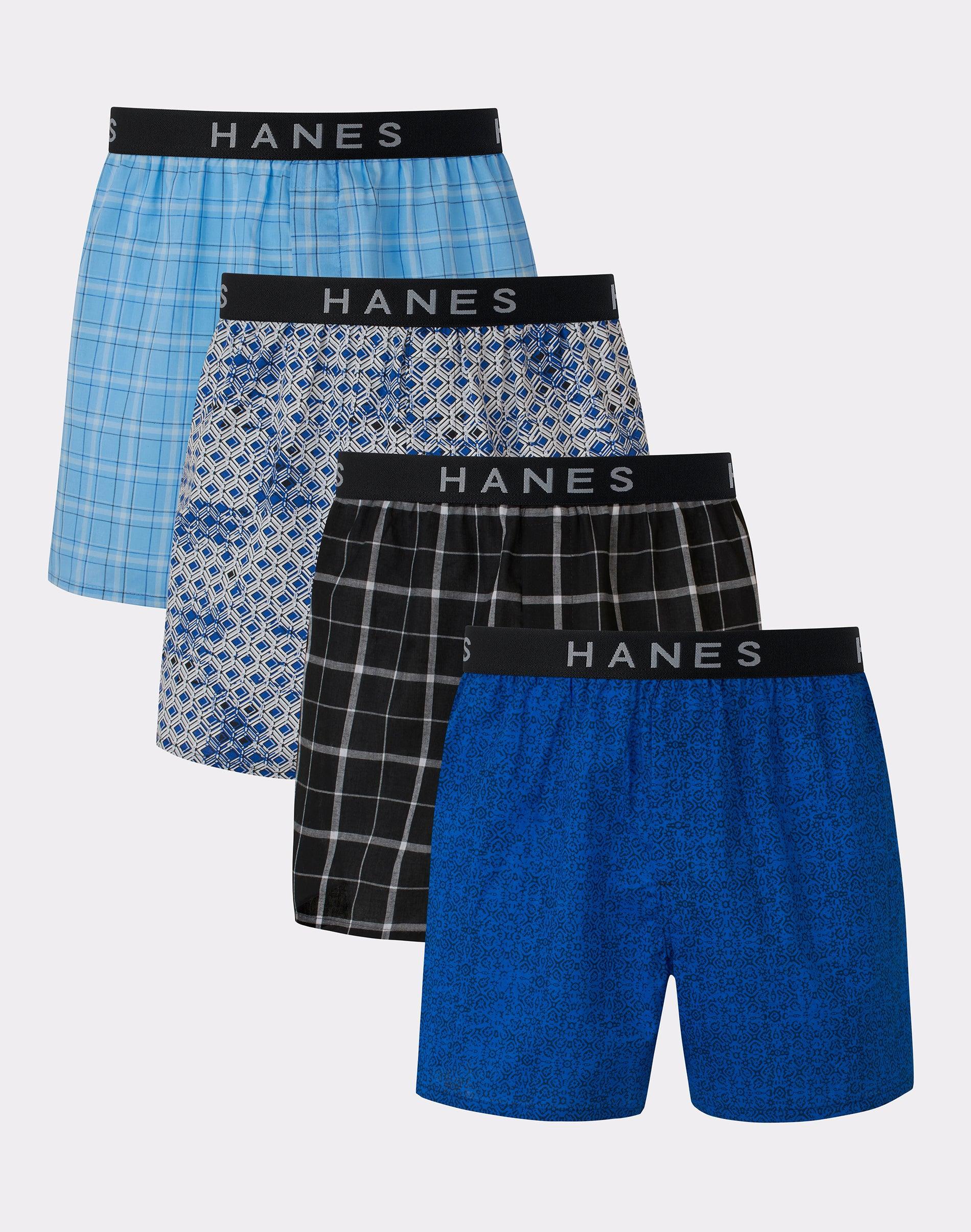 Big & Tall Hanes Ultimate Cool Comfort 4-PackWoven Boxer, Mens Product Image