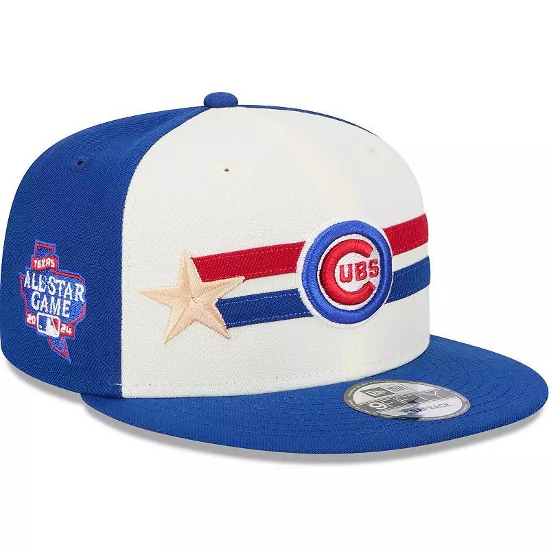 Mens New Era Cream/Royal Chicago Cubs 2024 MLB All-Star Game Workout 9FIFTY Snapback Hat Product Image