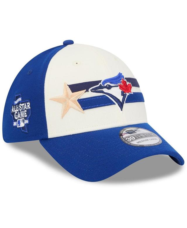 New Era Mens Cream Toronto Blue Jays 2024 Mlb All-Star Game Workout 39THIRTY Flex Hat - Cream, Royal Product Image