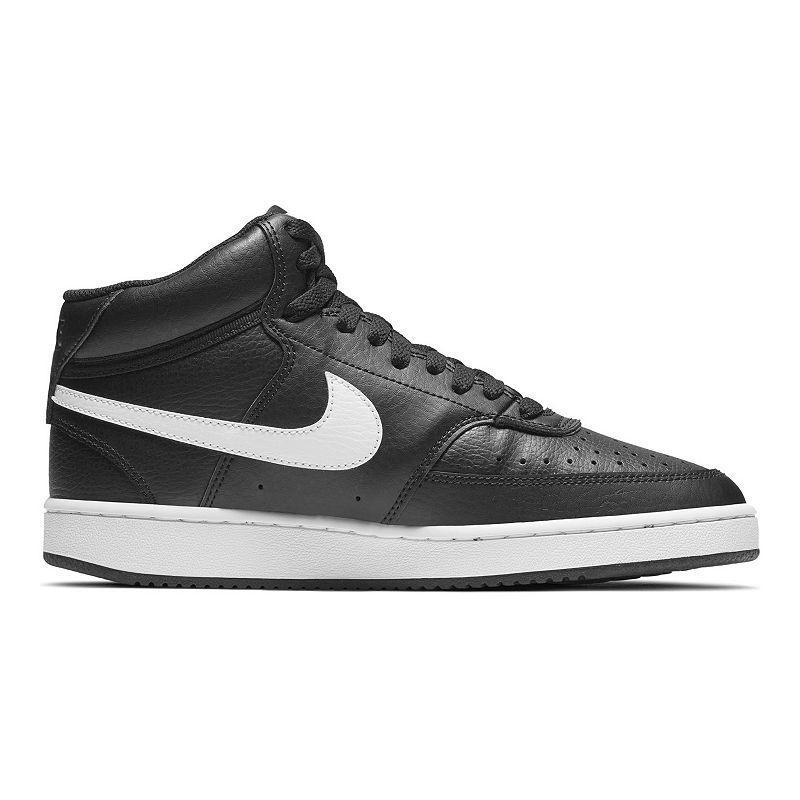 Nike Court Vision Mid-Top Womens Shoes Black Product Image