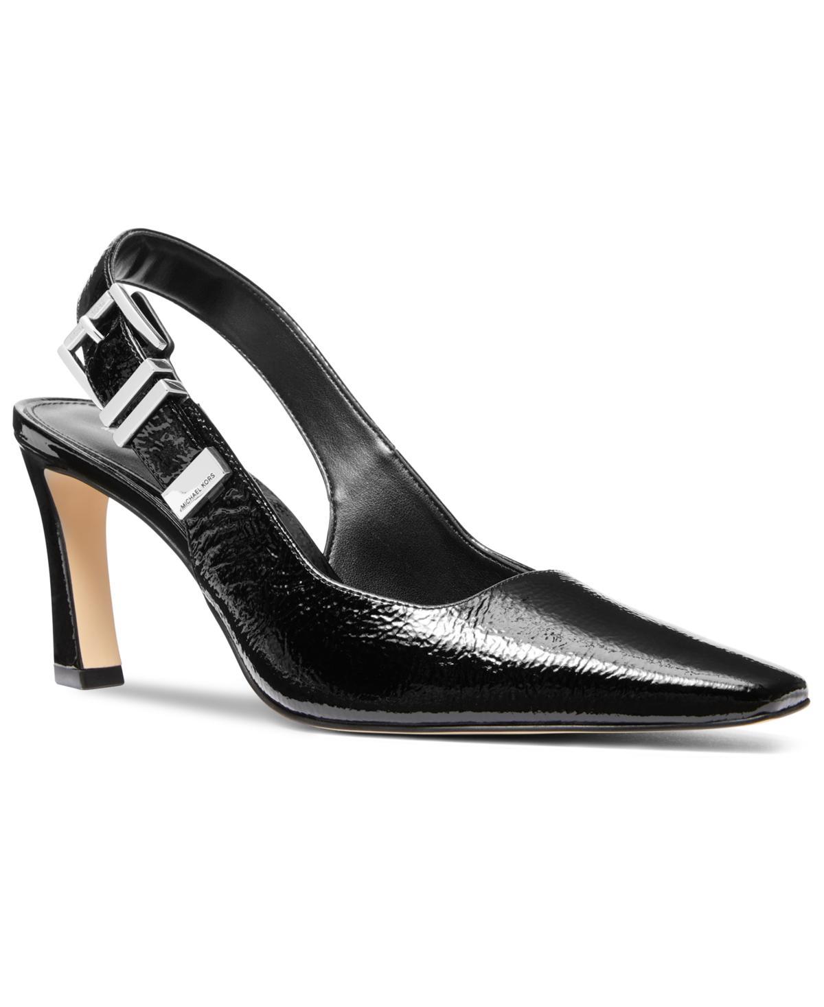 Michael Michael Kors Womens Darrington Leather Slingback Pumps Product Image