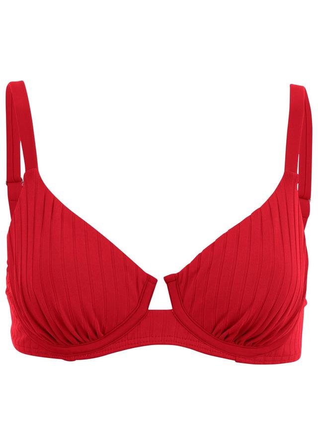 Superrib Underwire Top - Red Product Image