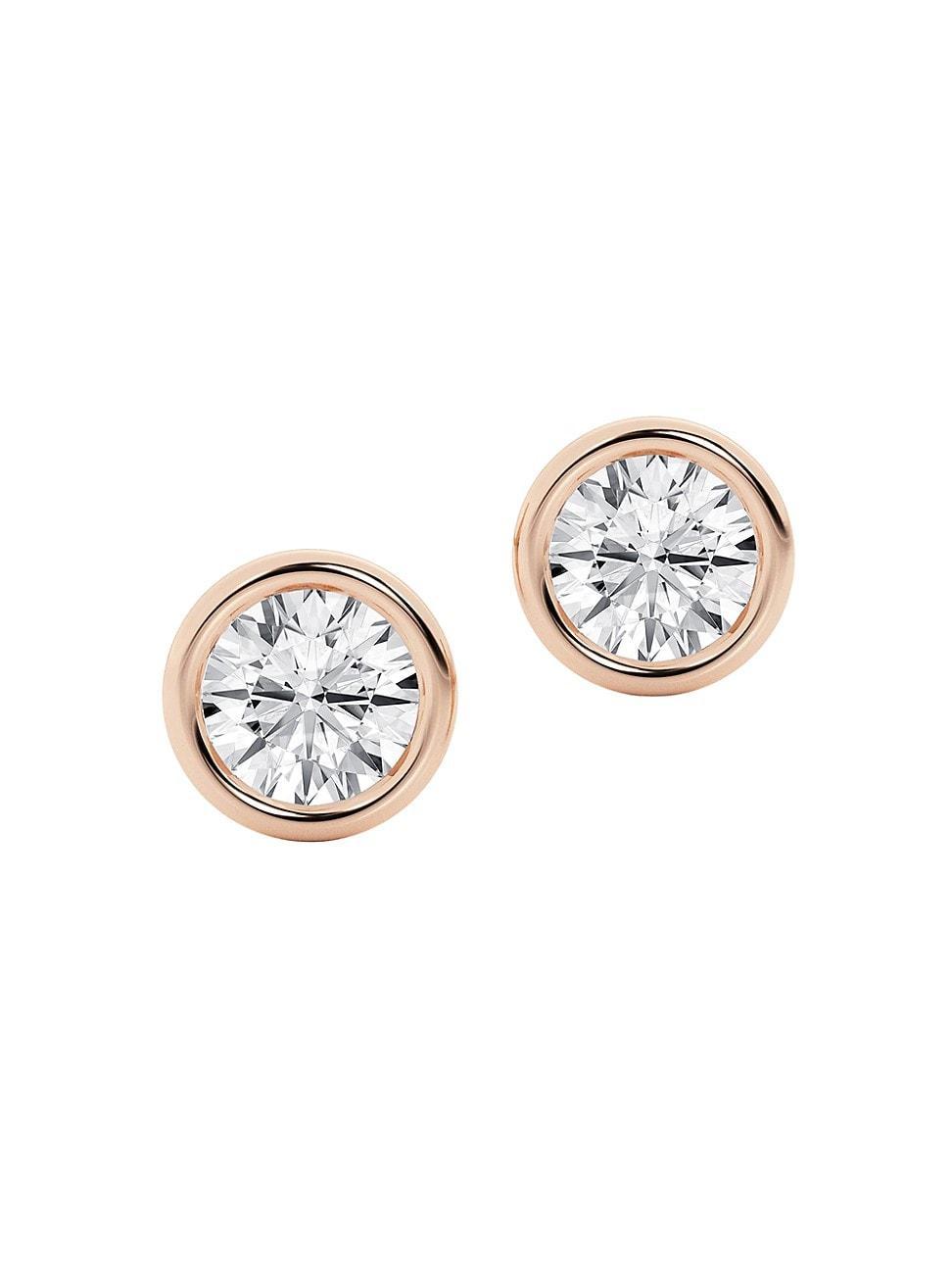 Womens 14K Gold & 0.50-6.00 TCW Lab-Grown Diamond Stud Earrings Product Image