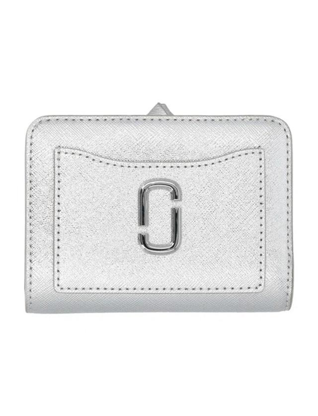 The Mini Compact Wallet In Silver Product Image