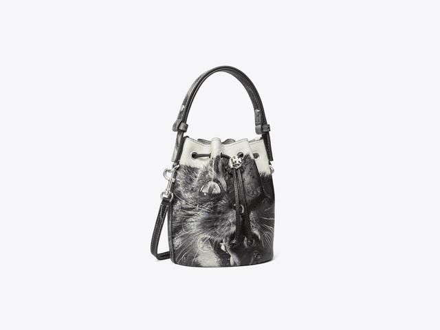 Mini T Monogram Cat Print Bucket Bag Product Image