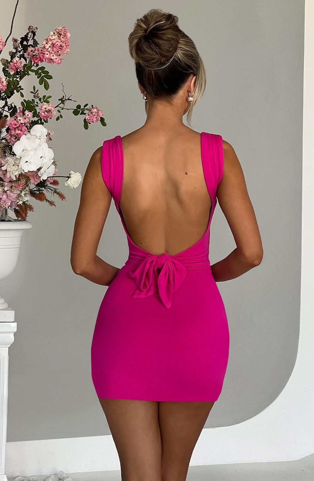 Ria Mini Dress - Hot Pink Product Image