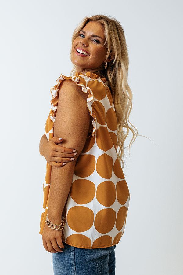 Brunch And Go Shift Top In Camel Curves Product Image