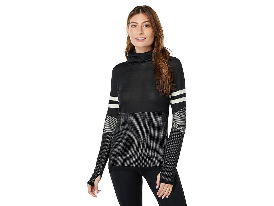 Smartwool Intraknit Merino Tech Pullover Hoodie (Black) Women's Clothing Product Image