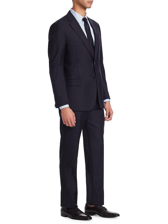 Emporio Armani Trim Fit Solid Wool Suit Product Image