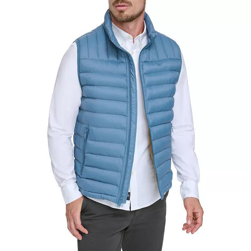 Mens Dockers Quilted Puffer Vest Green Product Image