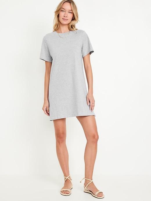 Crew-Neck Mini T-Shirt Dress Product Image